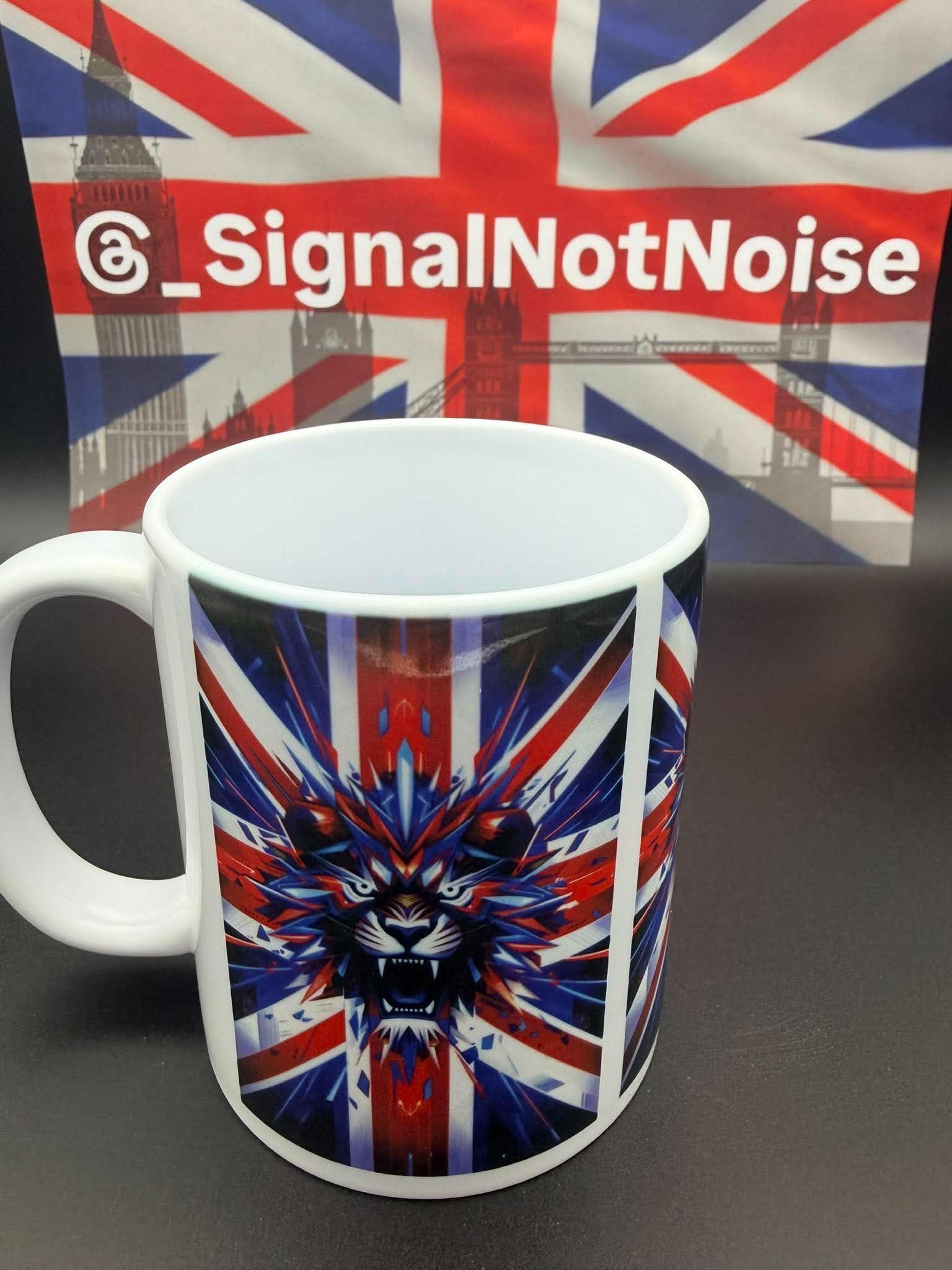 Union Jack Lion mug - 11oz
