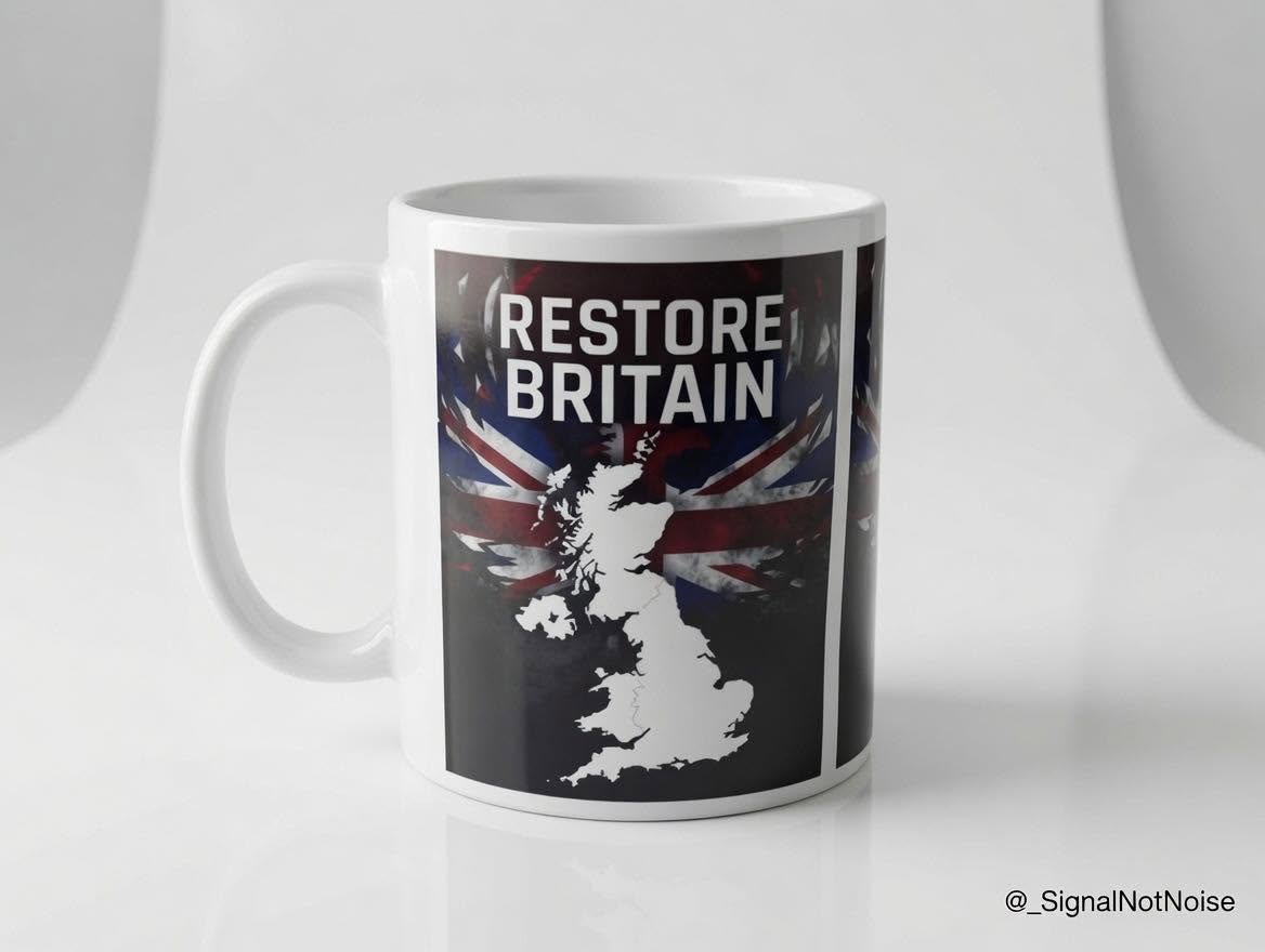 Restore Britain flag and Isles 11oz Ceramic Mug