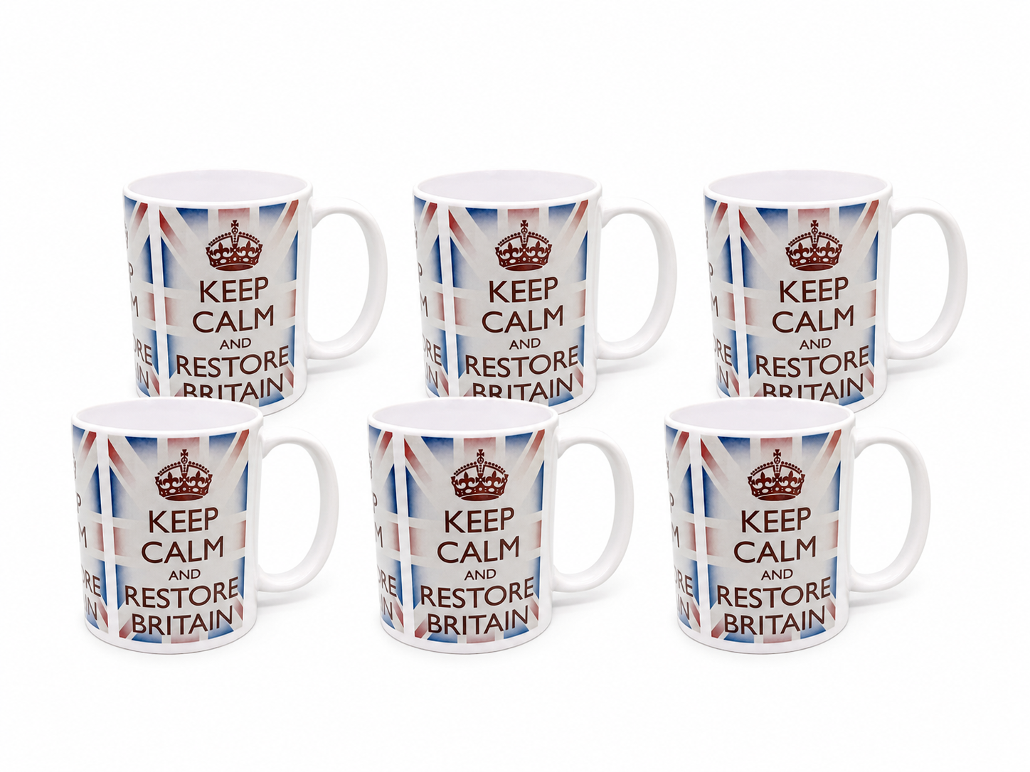 Keep Calm and Restore Britain 11oz Mug (6 pack)