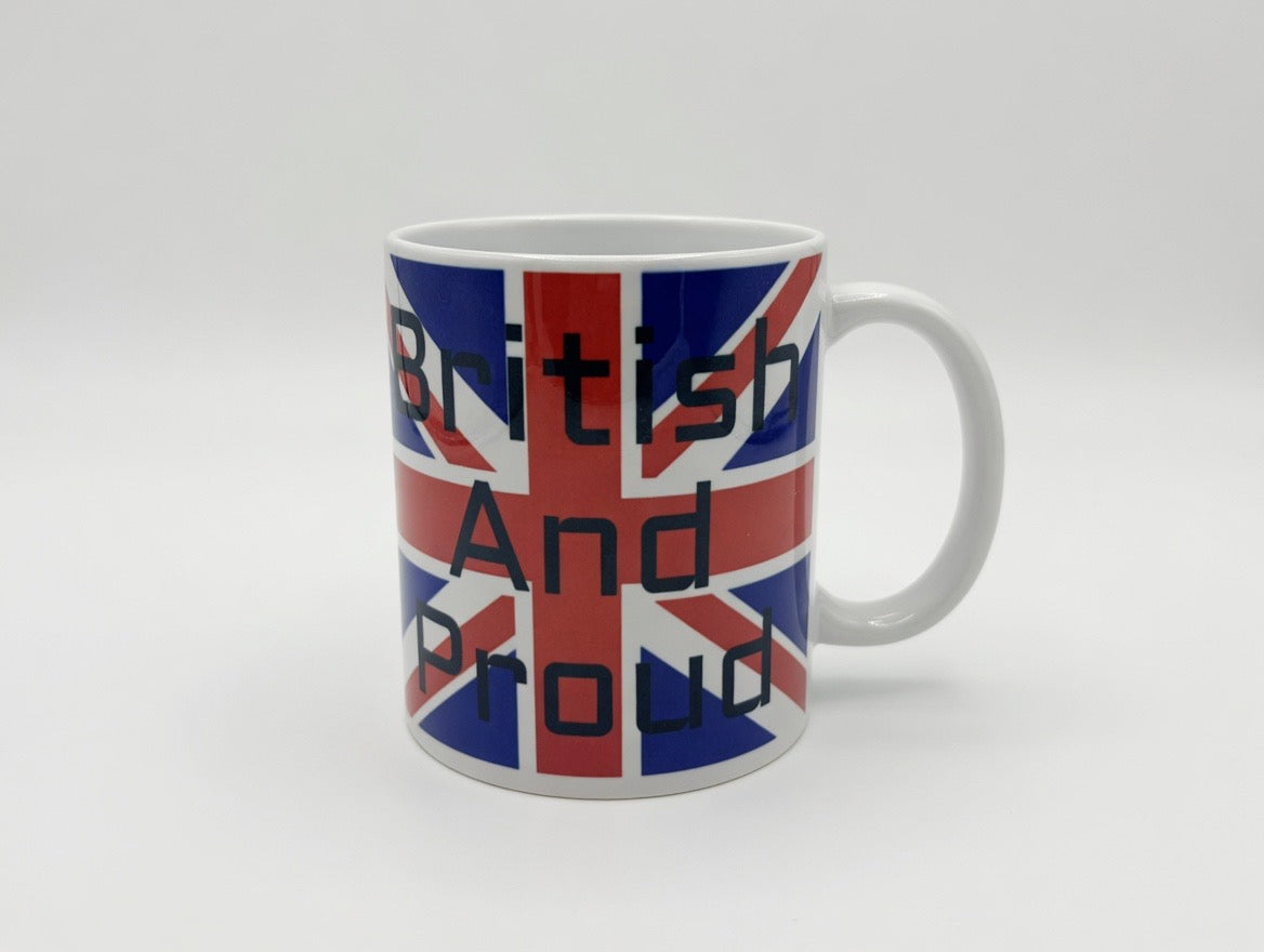 British and Proud 11oz Union flag mug